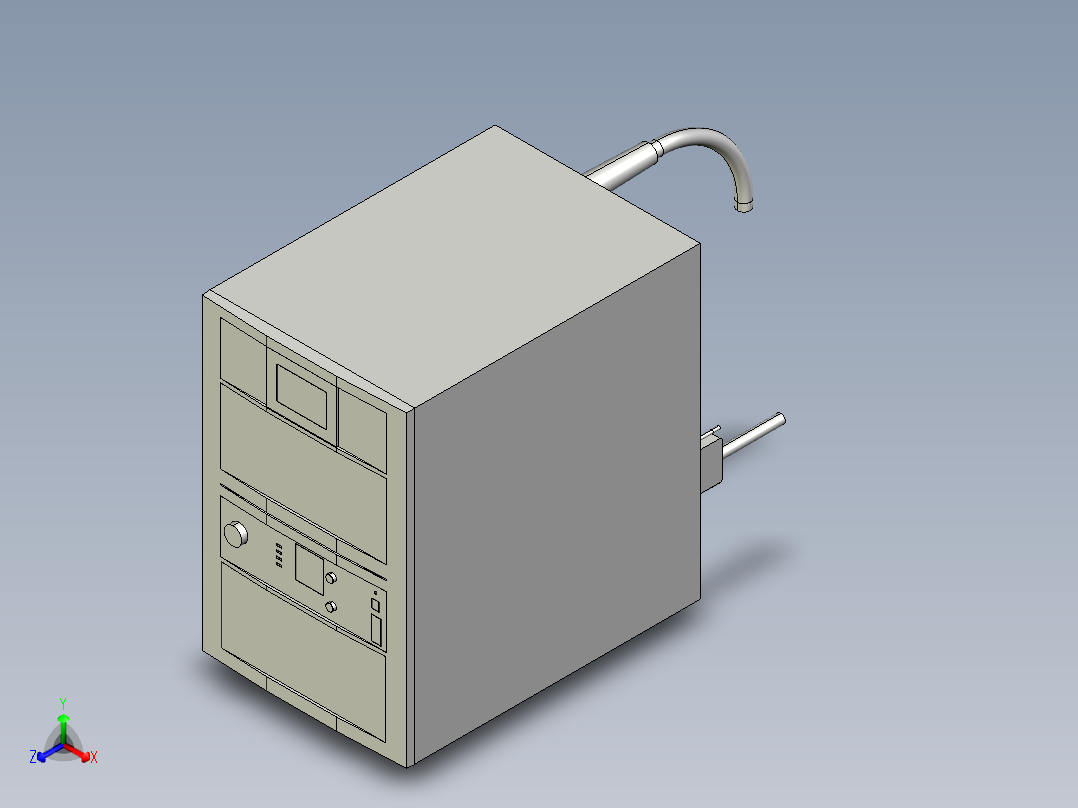 基恩士MD-V9900_9920_C_kc图纸模型正等轴测图