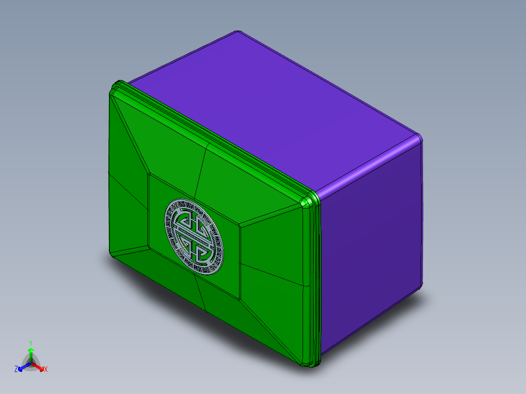 箱子正等轴测图