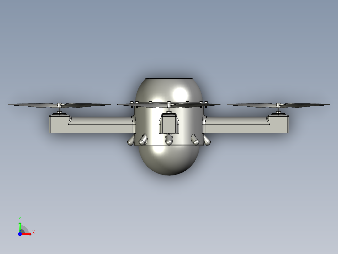 无人水陆两用无人机--igs stp前视图