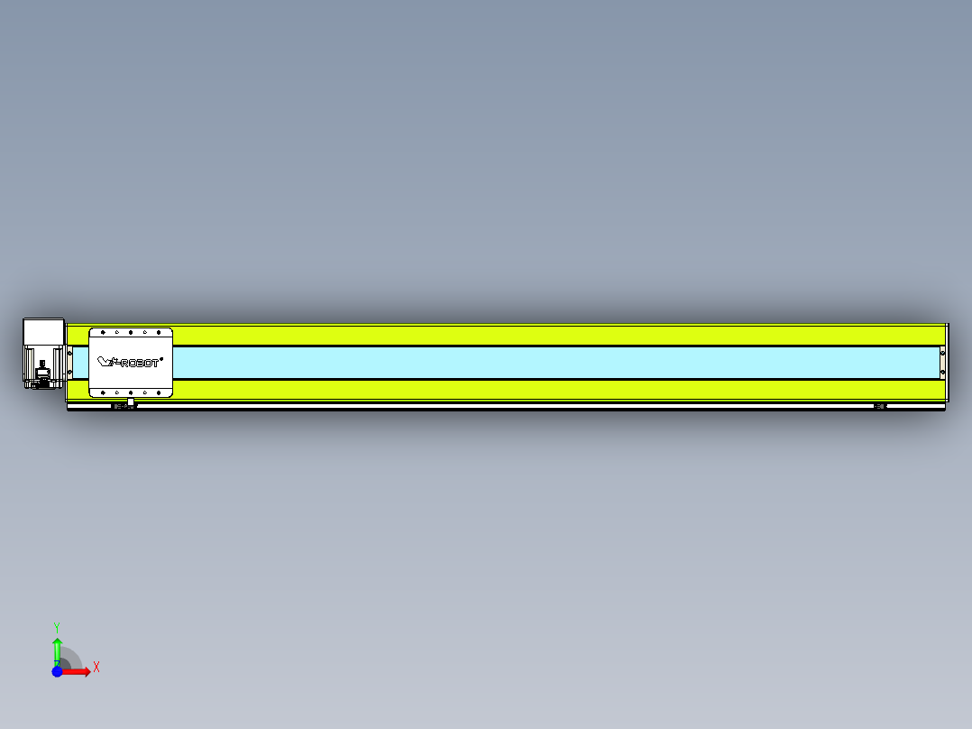 威洛博VBC同步带传动一无尘环境VBC17-L45-S1600-BRU-ZP75-C3前视图