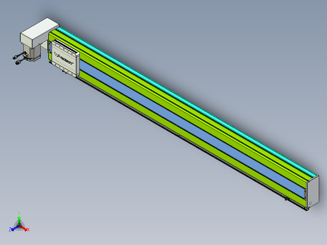 威洛博VBC同步带传动一无尘环境VBC17-L45-S1600-BRU-ZP75-C3正等轴测图