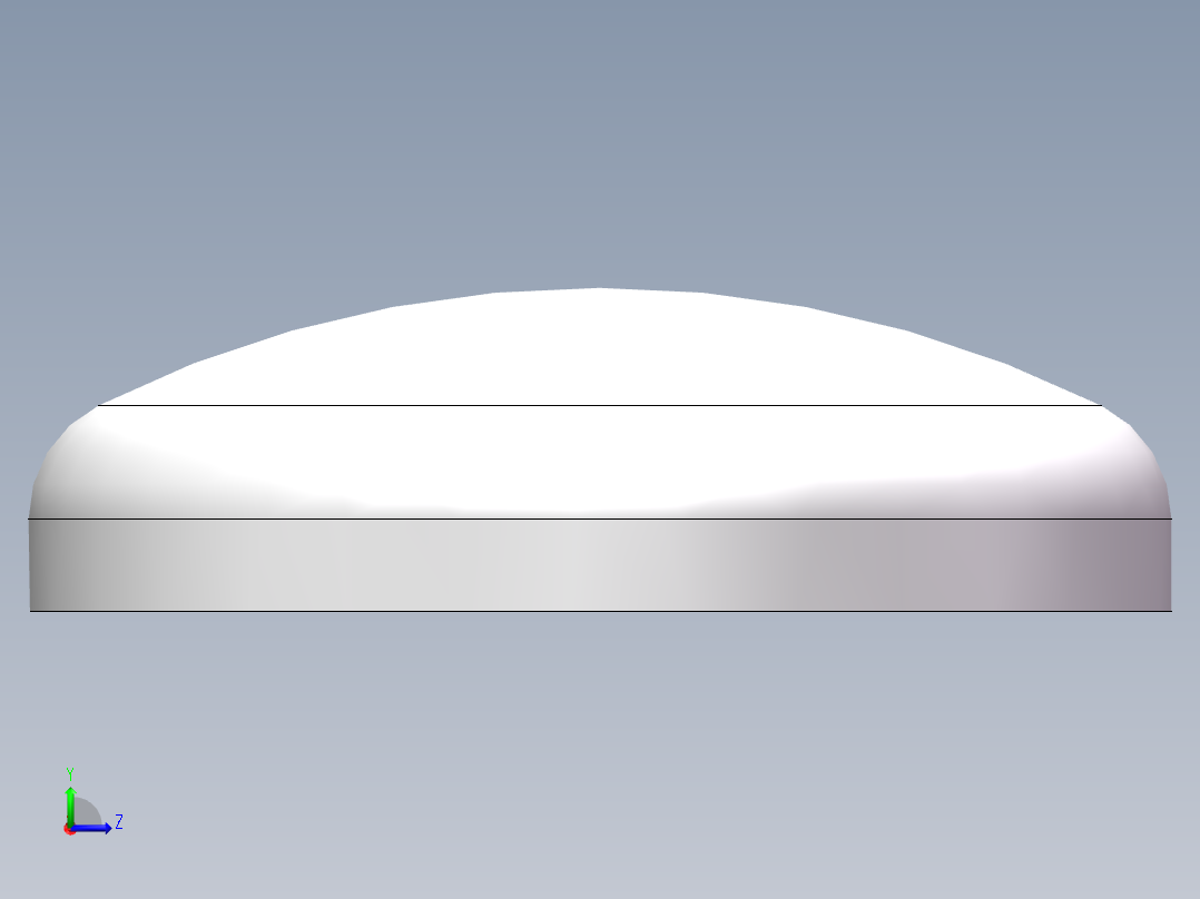THA碟形封头DN300左视图