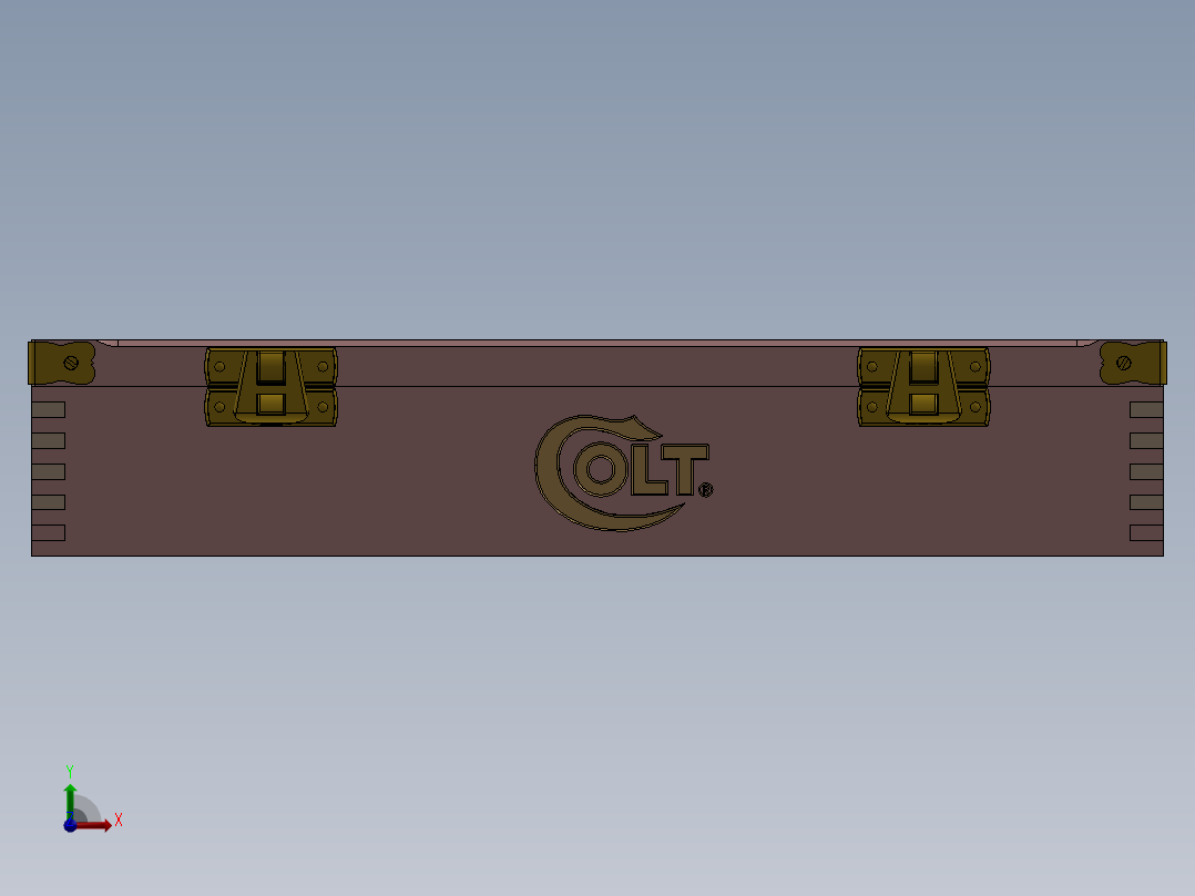 柯尔特M1911展示盒前视图