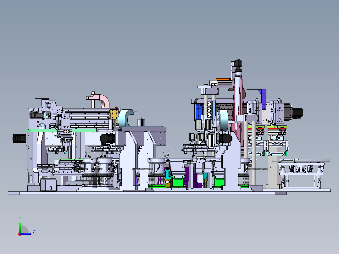 苹果手机 NUT+SP组装焊接设备sw20可编辑左视图
