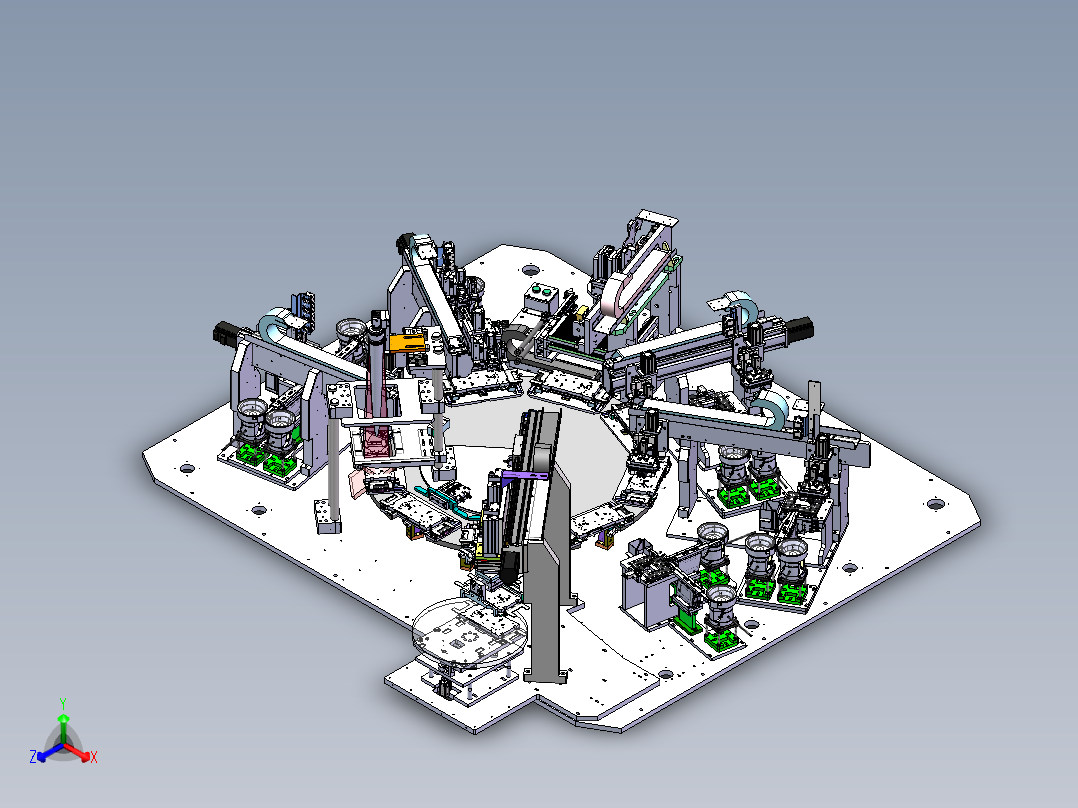 苹果手机 NUT+SP组装焊接设备sw20可编辑正等轴测图