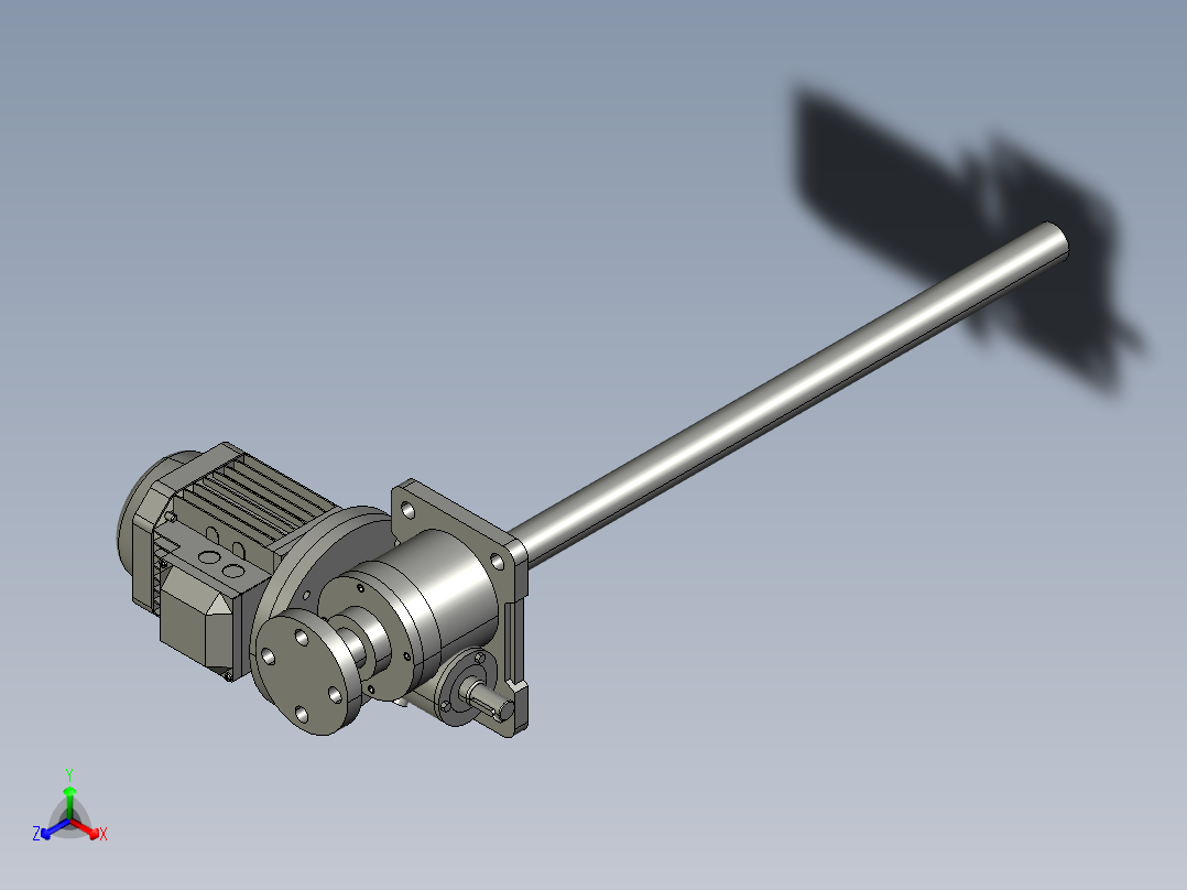 DSWL5T-M-1A-II-750-C-0.75KW正等轴测图