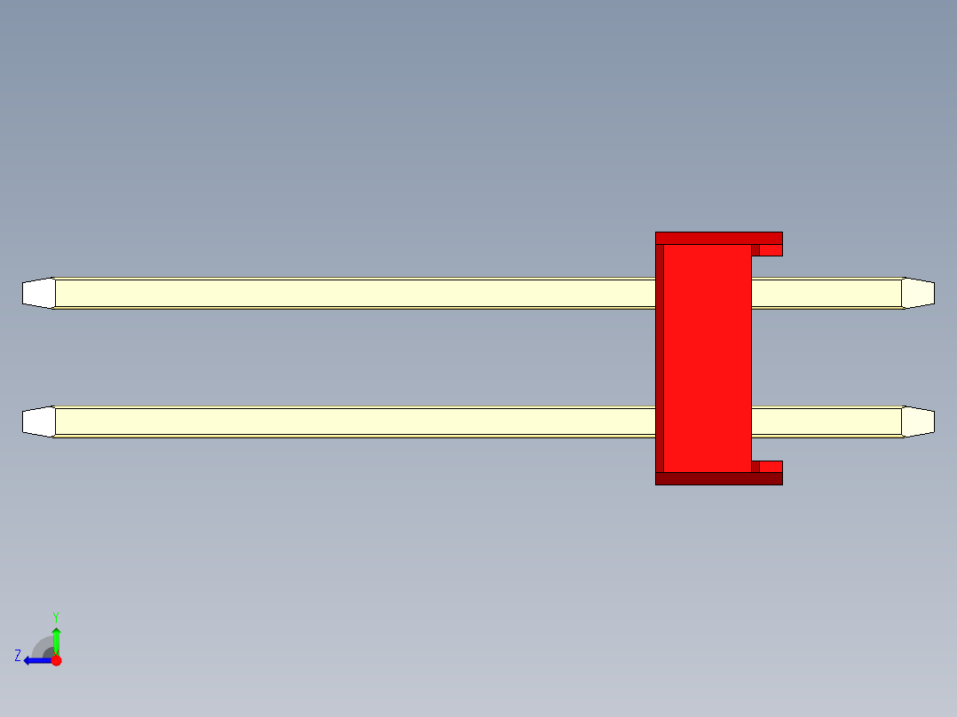 彩色公头100mil（2.54mm）系列-DS1021_red_2x22p_100mil_Type5_rev1.0右视图