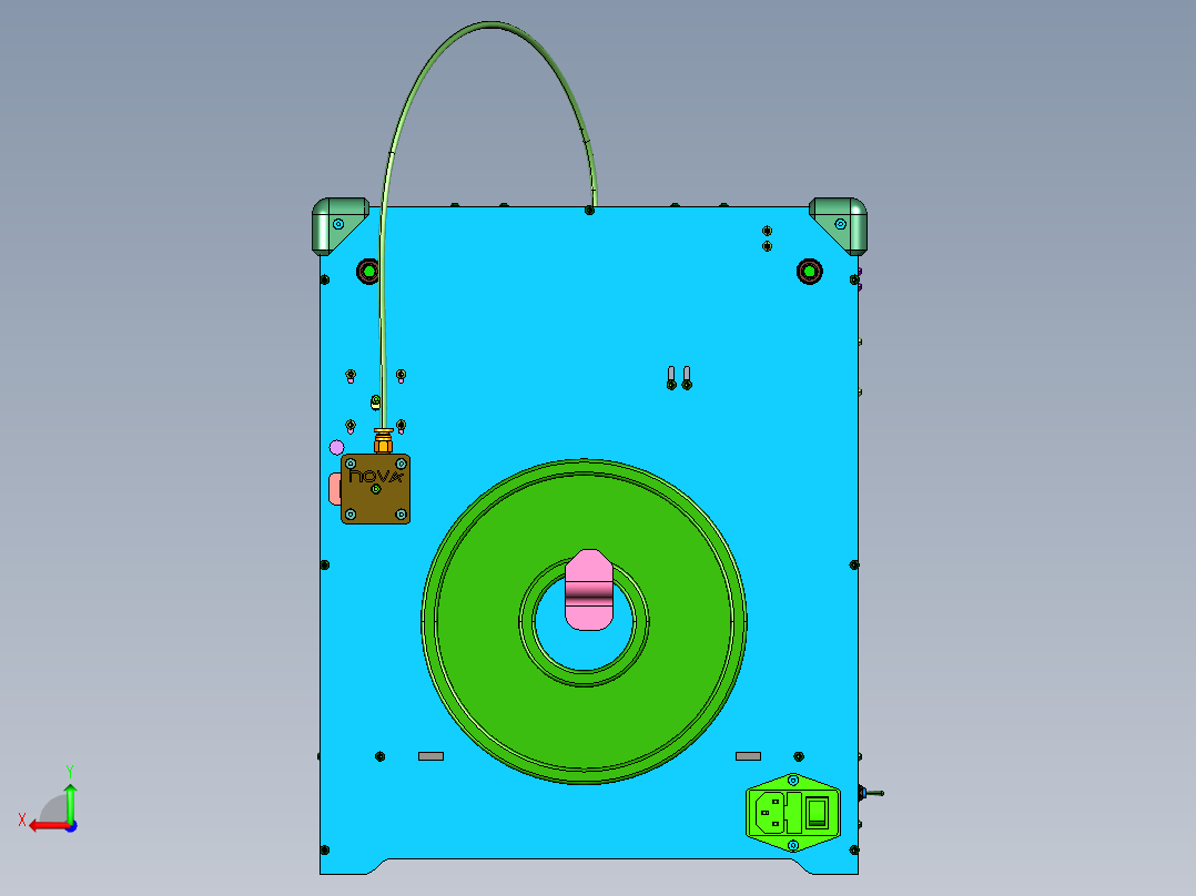 超高精度3D打印机NOVA后视图