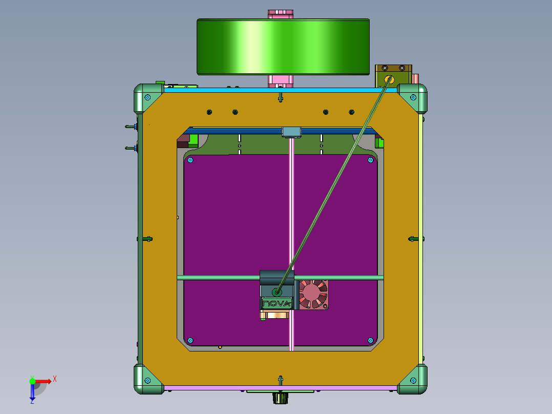 超高精度3D打印机NOVA俯视图