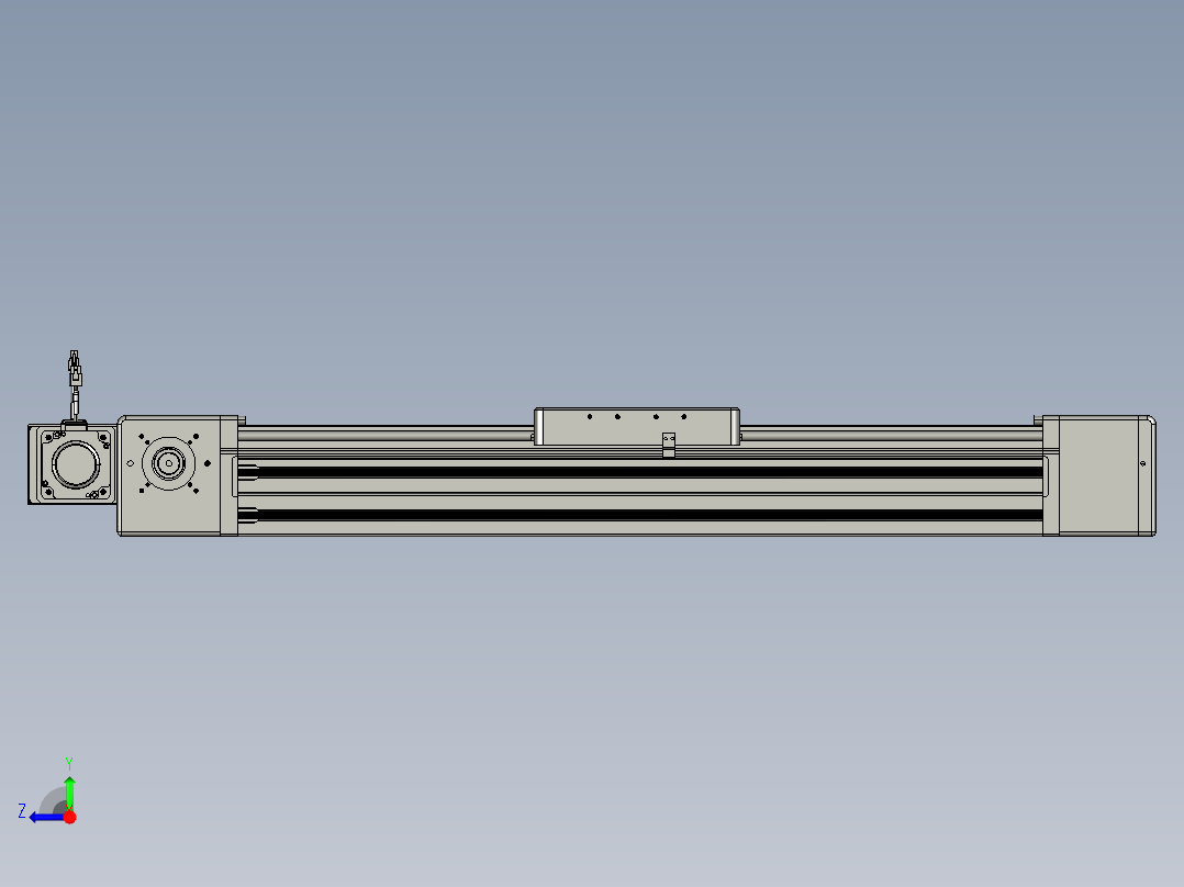 威洛博直线电机模组EB20-L224-S650-BR-ZP75-MS3-5K右视图