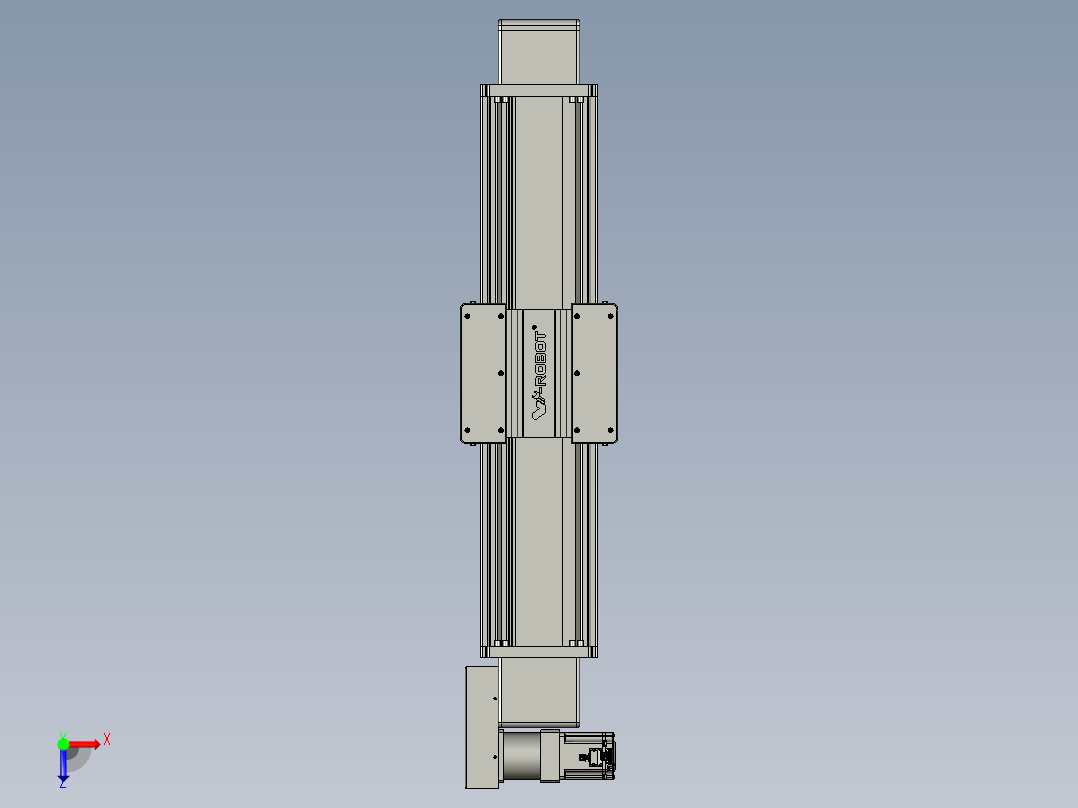威洛博直线电机模组EB20-L224-S650-BR-ZP75-MS3-5K俯视图