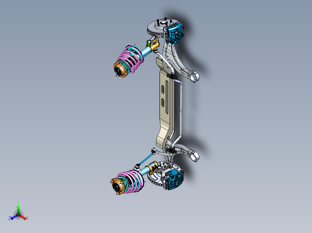 麦弗逊式悬架模型