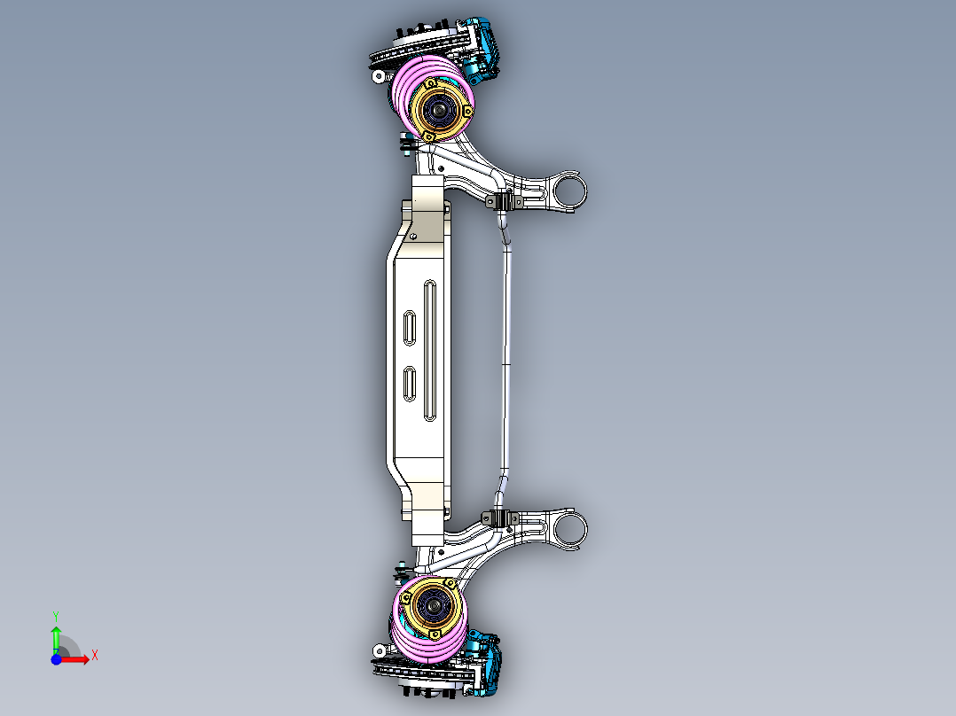 麦弗逊式悬架模型前视图