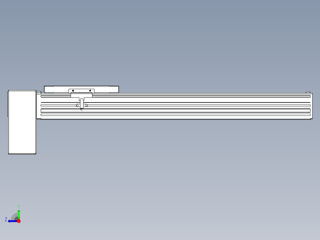 同步带全封闭直线模组TPA-HCB-120D-90-L400-RP-Y-P40-N3右视图
