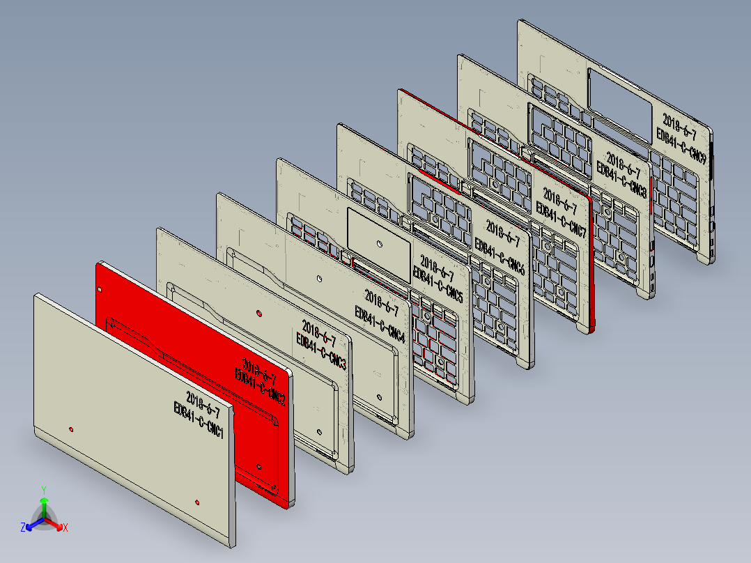EDB41-C-GXT-180611正等轴测图