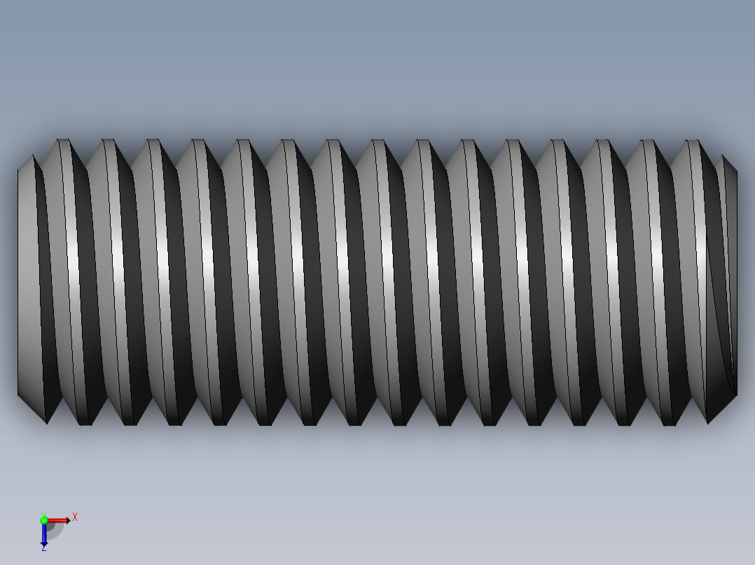 DIN 913-ISO 4026 固定螺钉-M8 L=20.SLDPRT俯视图