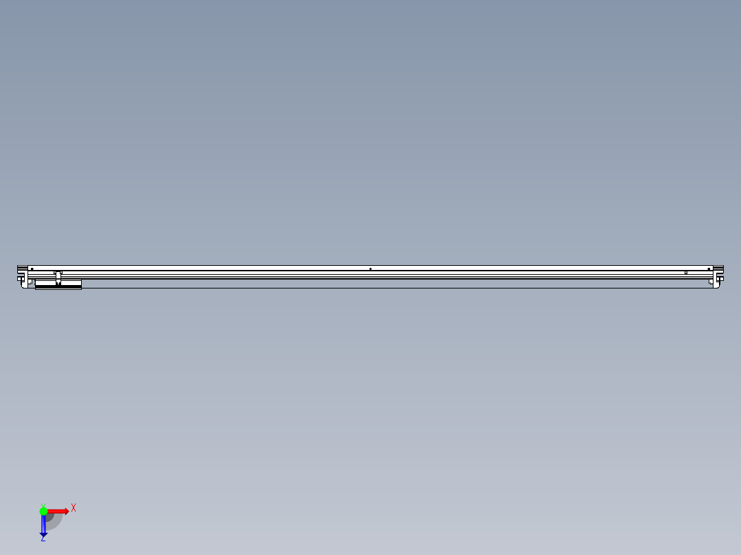 威洛博VL系列直线电机模组-VL14S2-S2150俯视图