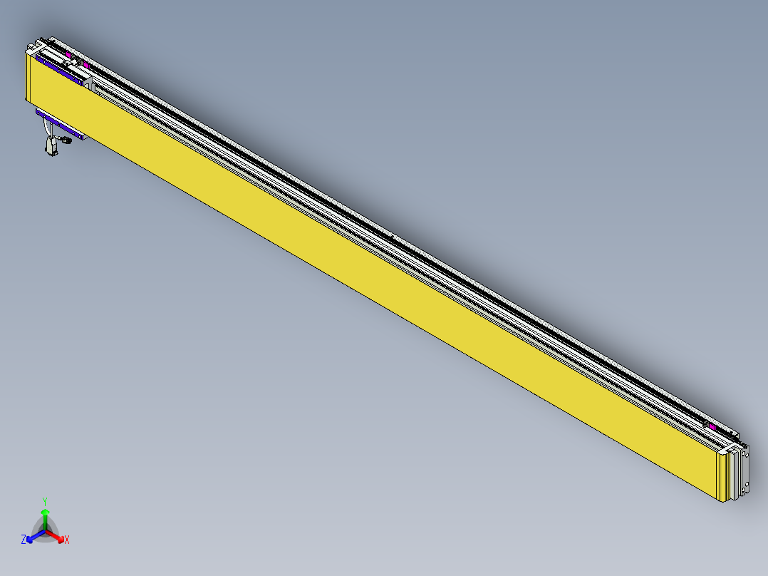 威洛博VL系列直线电机模组-VL14S2-S2150正等轴测图