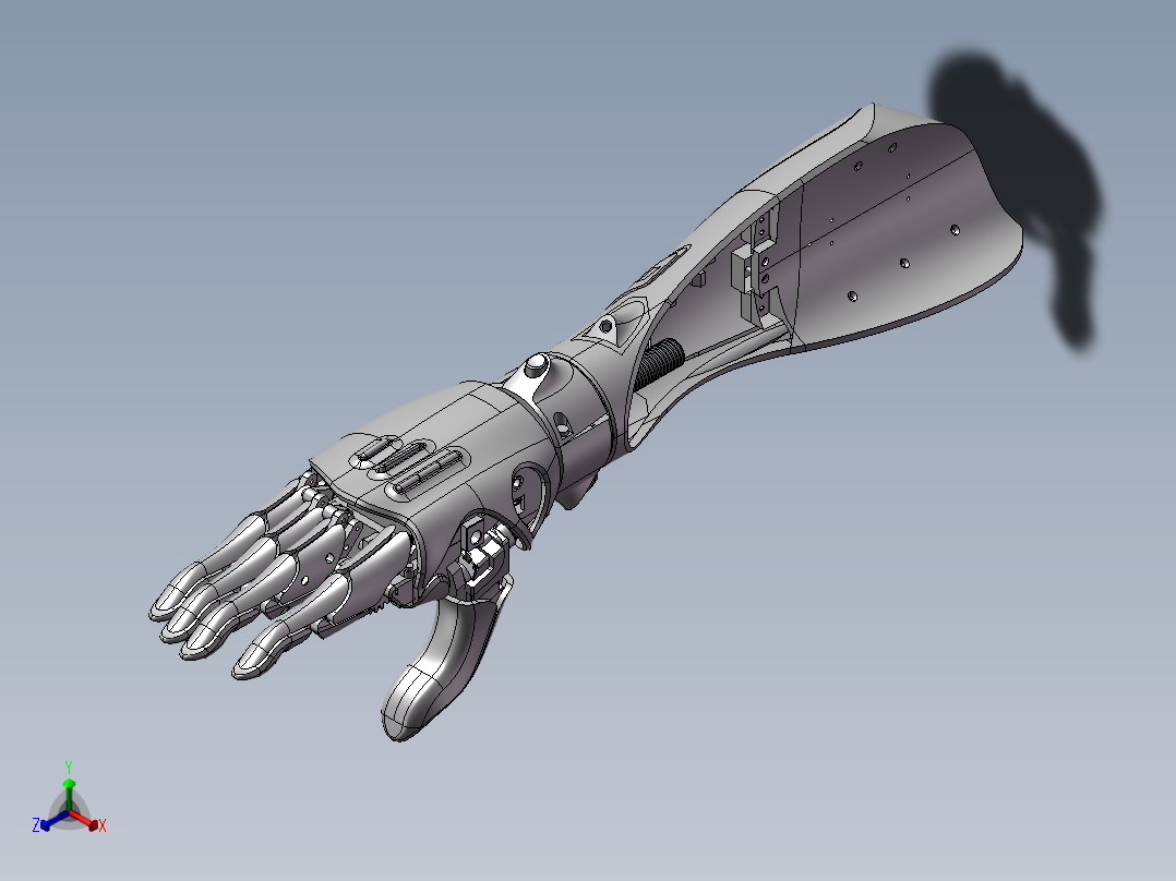 上肢假肢正等轴测图