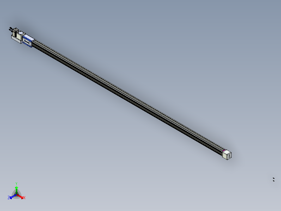 威洛博LB.GB同步带传动--欧规系列GB8-L96-S3950-BL-P75正等轴测图