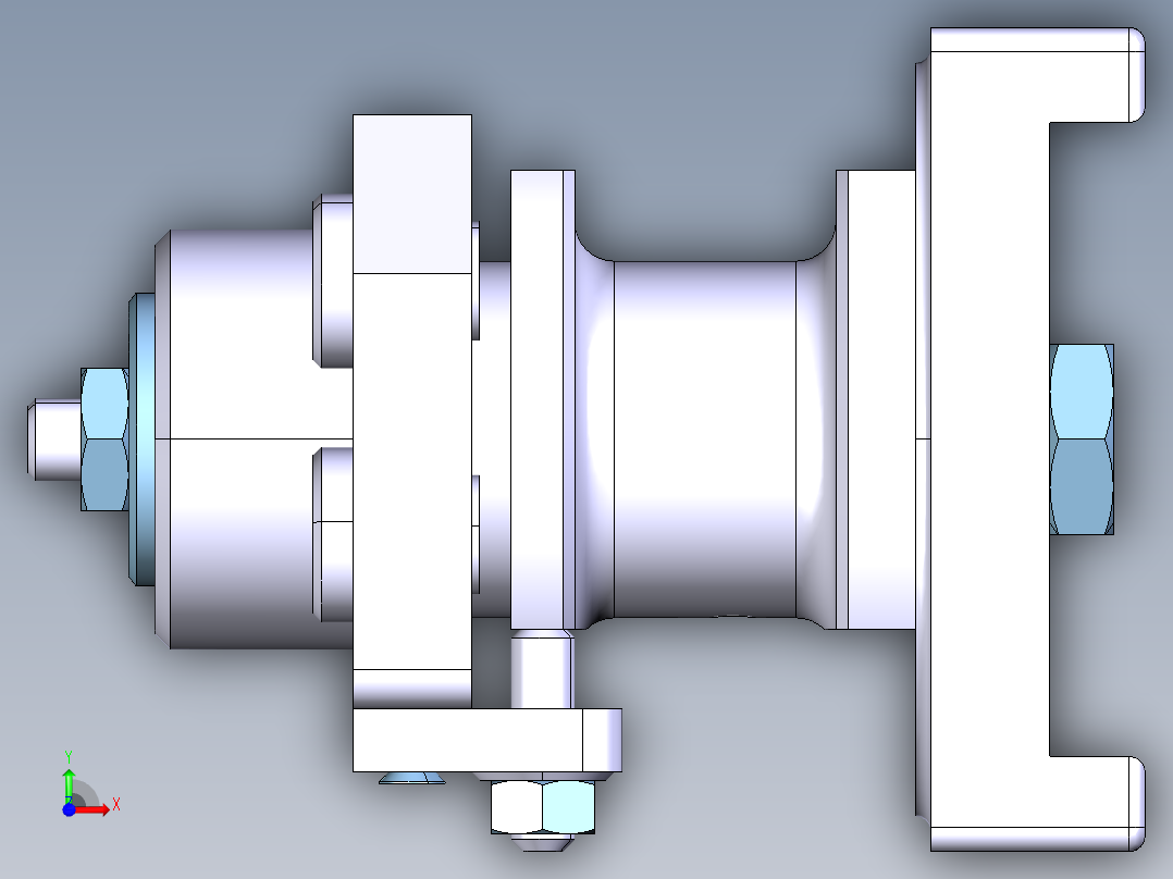CA6140机床法兰盘夹具设计及有限元分析-含catia三维前视图