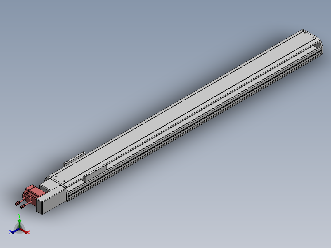 精密模组MT170-L125-1600-R-M75-C4正等轴测图