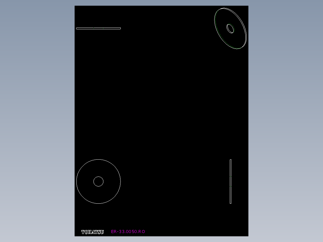 橡膠墊片ER-33-2D多系列多零件图纸模型
