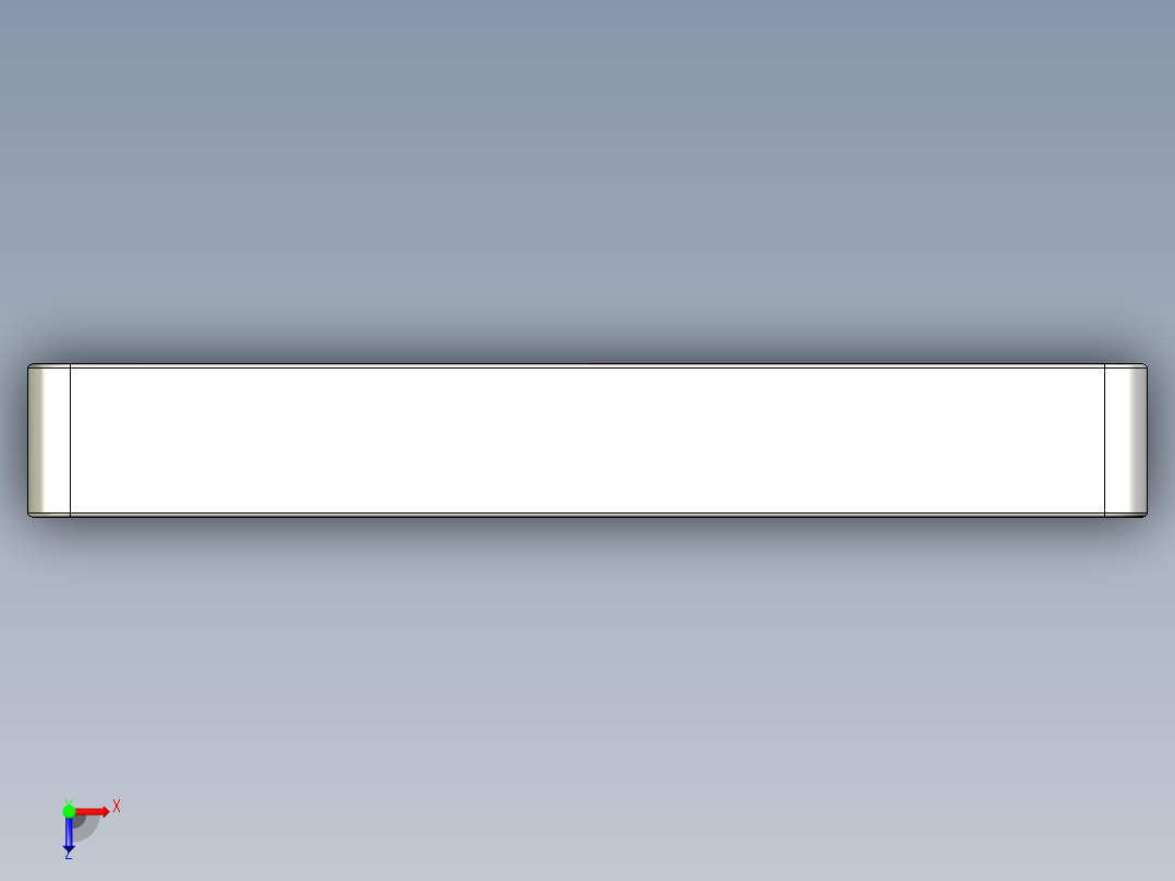 取手(鋁合金)(B)MG-3D多系列多零件图纸模型俯视图