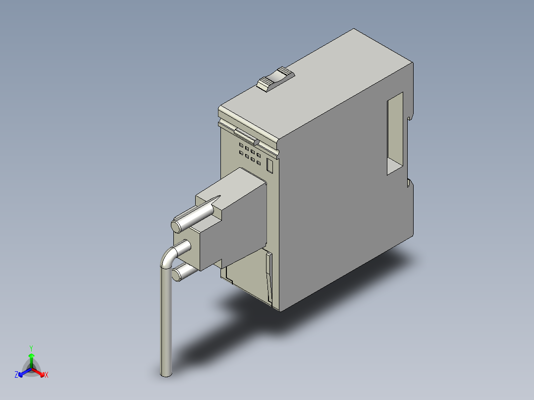基恩士KV-L20R_V_kc图纸模型正等轴测图