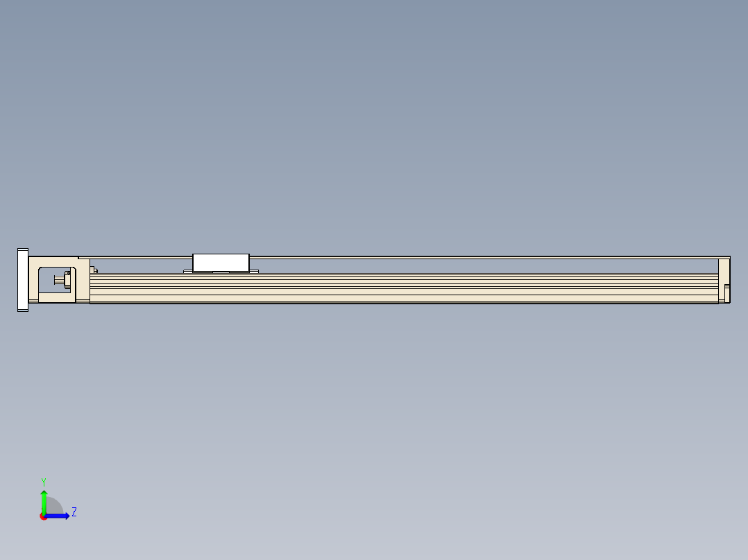 TPA-KNR-60E-1205C-L500A1-M-BJ60-N3线性模块铝制底座左视图