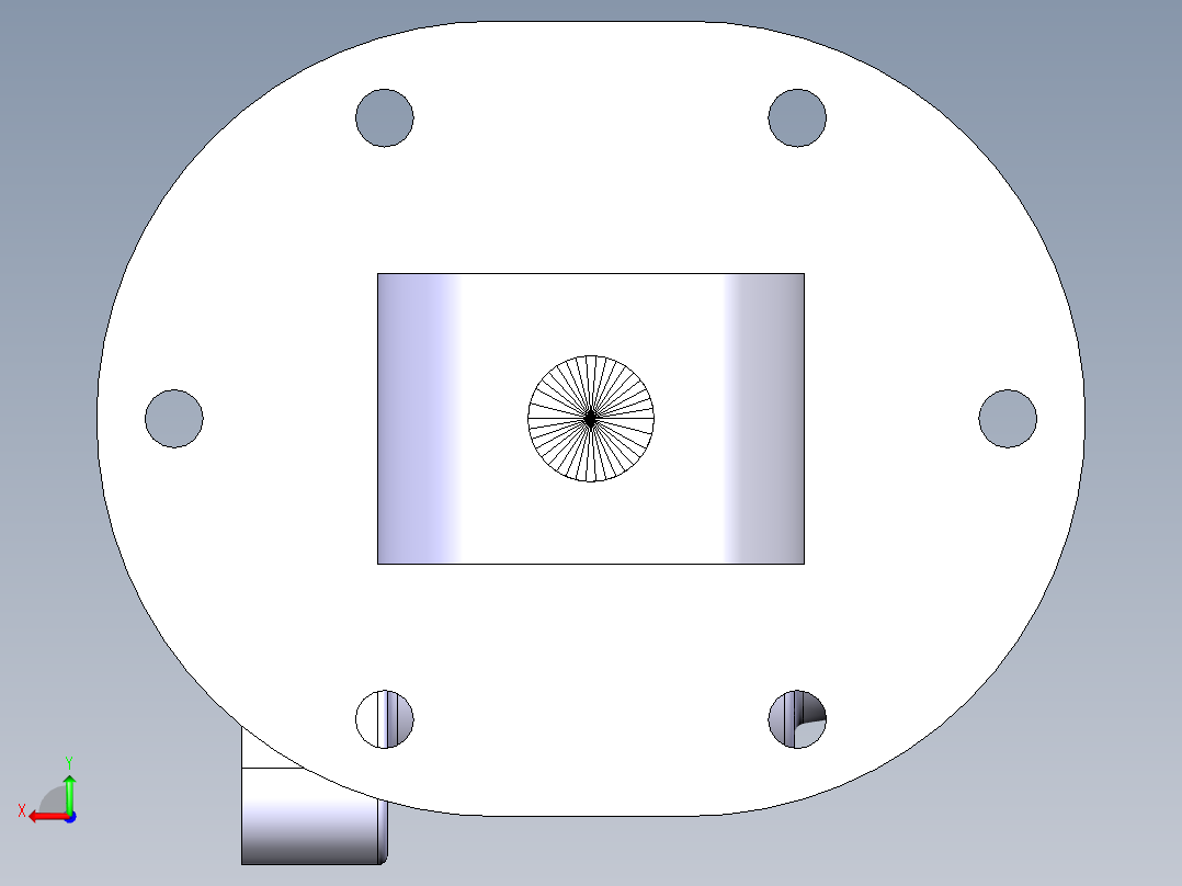 快速阀阀体后视图