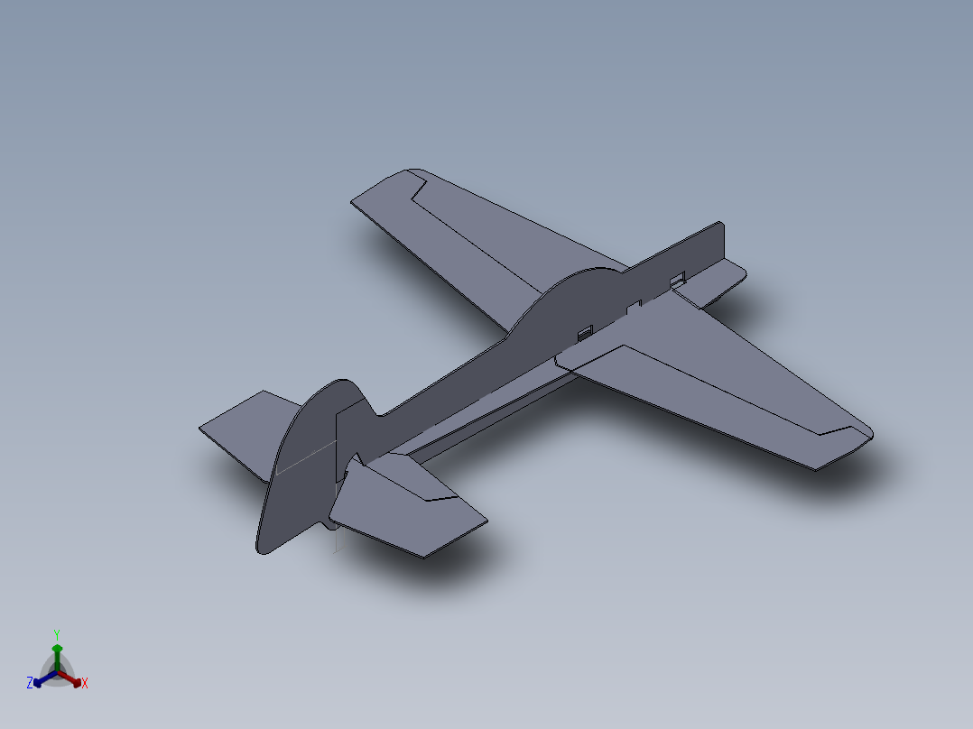 solidworks yak 55<span style='color: red'>飞机</span>模型
