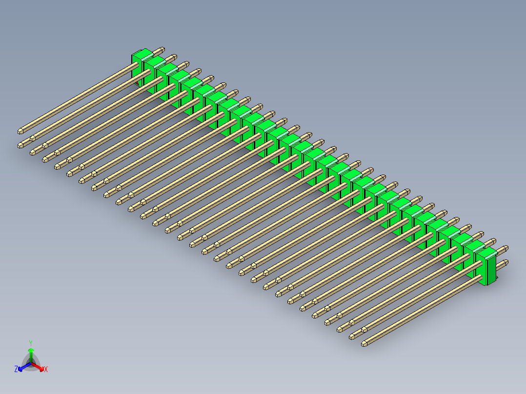 彩色公头100mil（2.54mm）系列-DS1021_green_2x29p_100mil_Type43_rev1.0