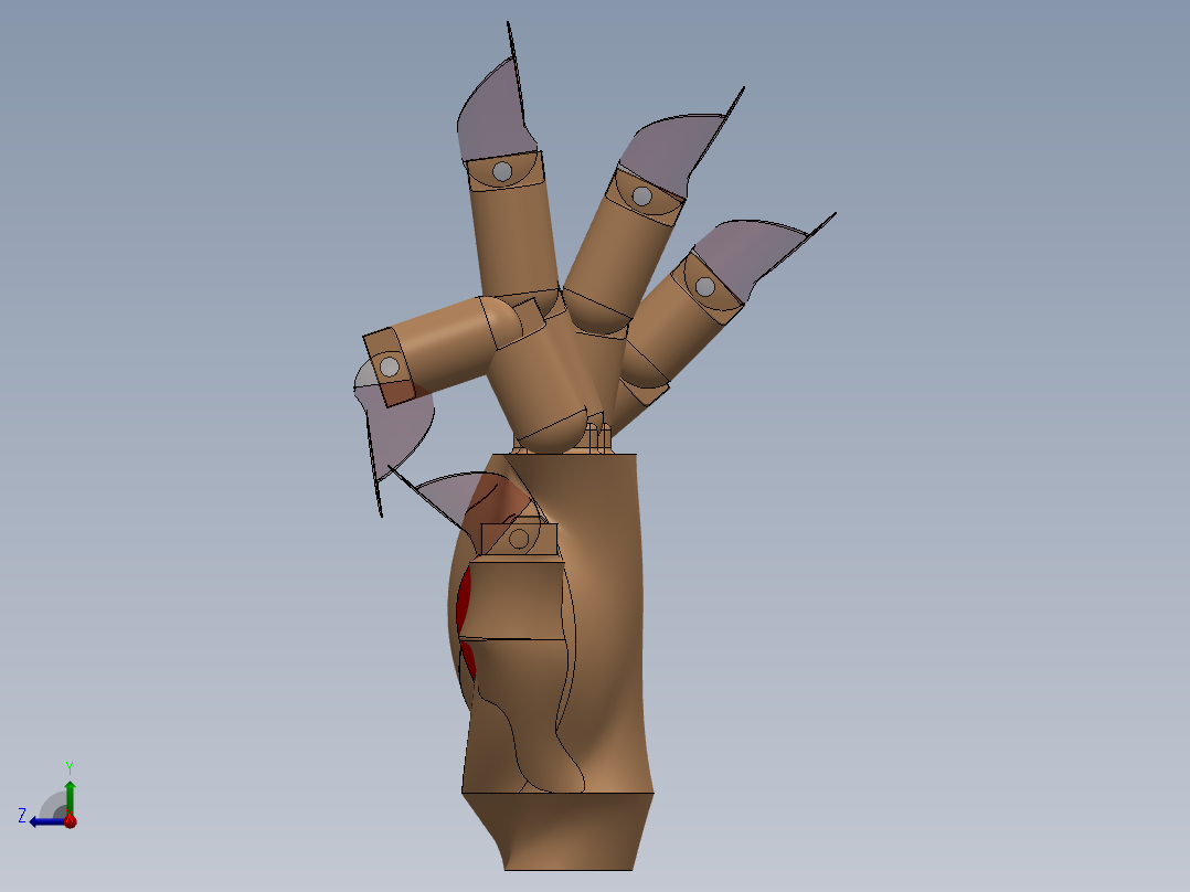 仿生机械手 (6)右视图