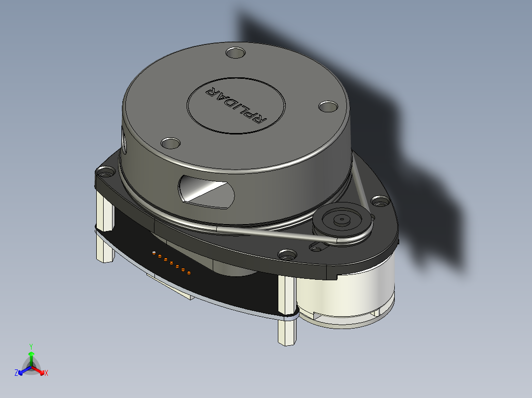 RPLIDAR A1 思岚A1 激光雷达正等轴测图