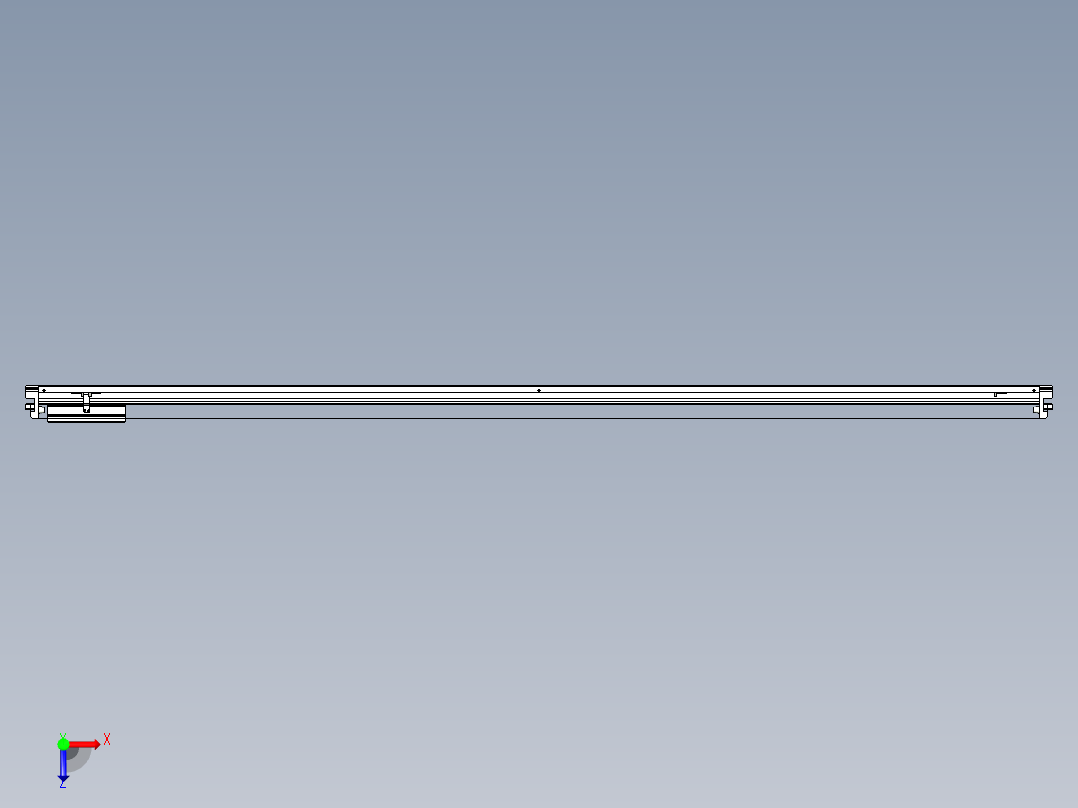 威洛博VL系列直线电机模组-VL22H3-S2450俯视图