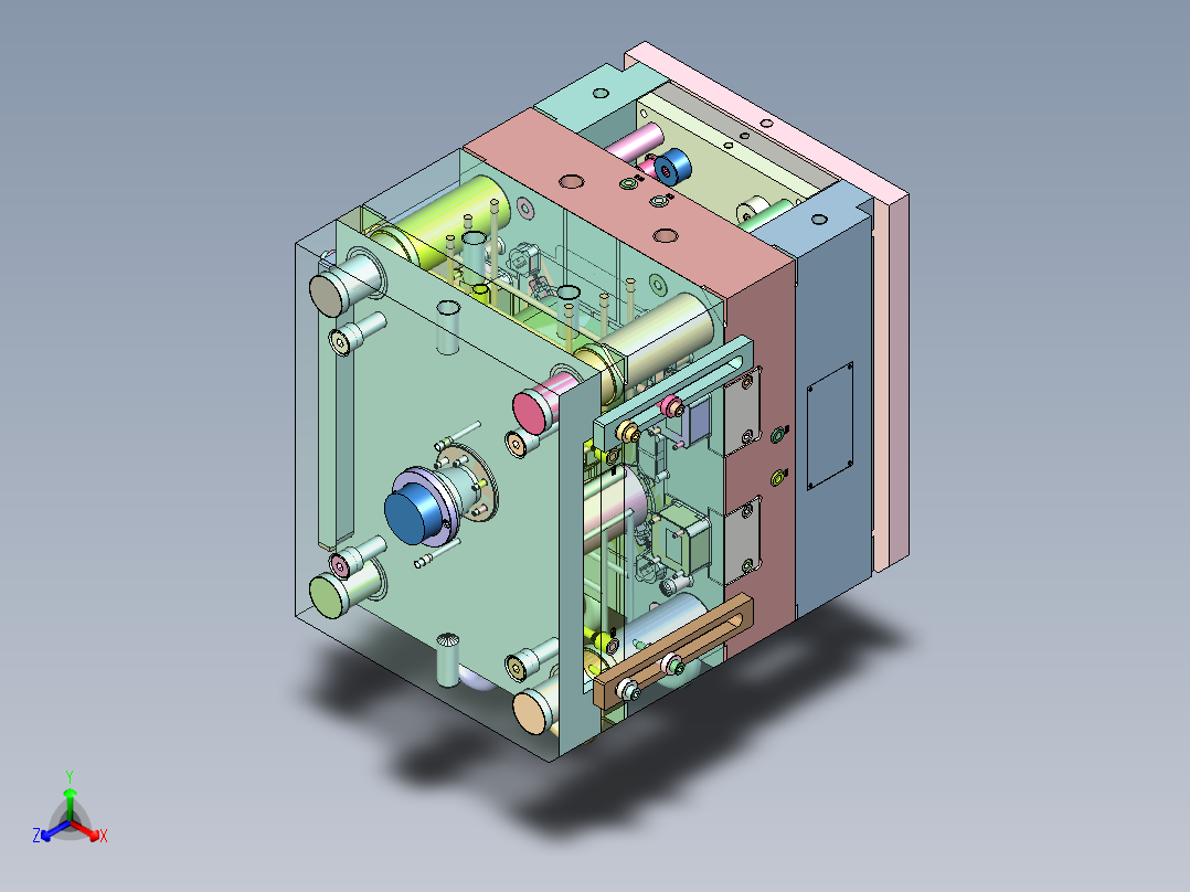 一次性马桶刷壳体（二次顶出）