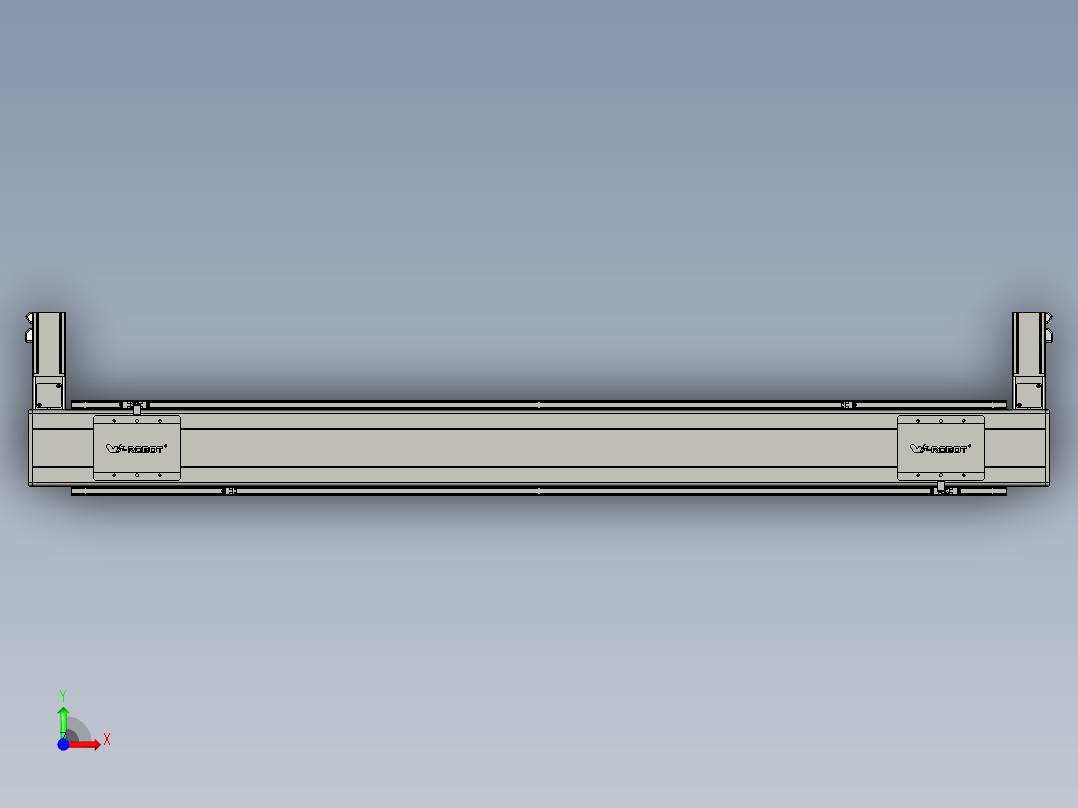 威洛博双电机滑台-VBC14S2-L100-S1300-BLR-P40-C6前视图
