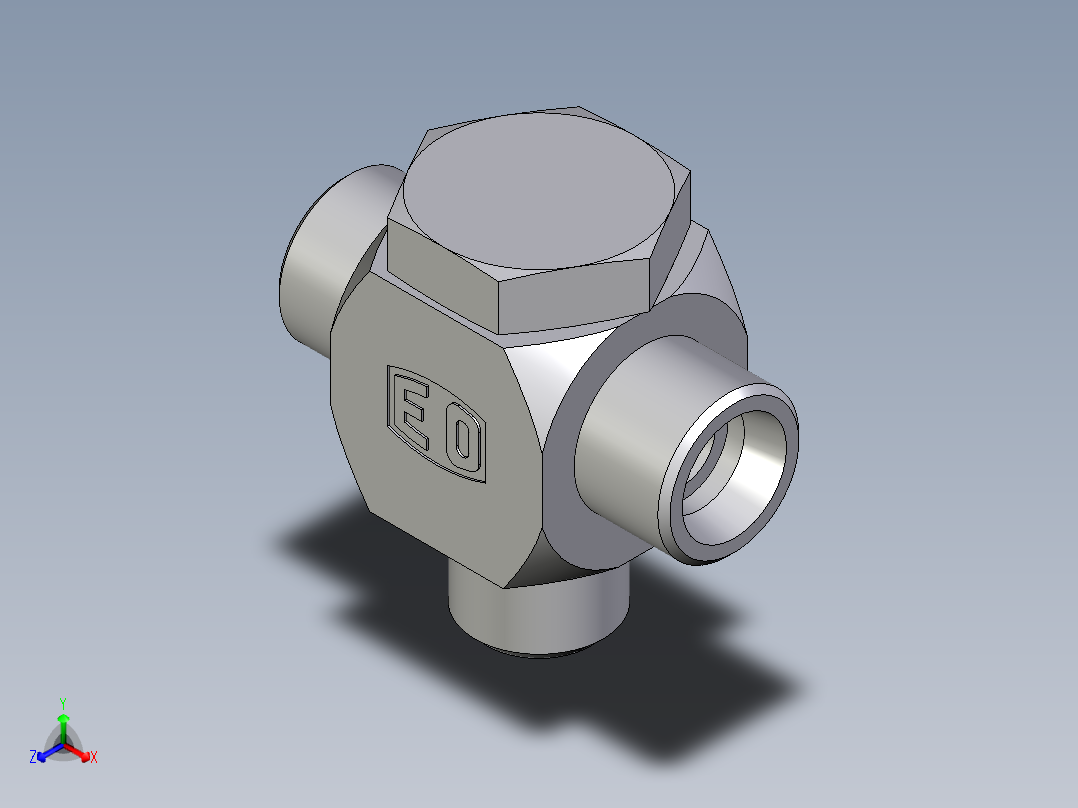 卡套式工业通用硬管接头EO_High_pressure_banjo_tee_TH14SMOMDCF