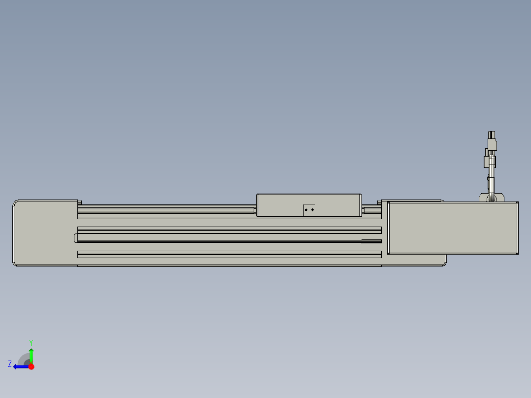 威洛博直线电机模组EB6-L70-S200-BR-P40-MS3右视图