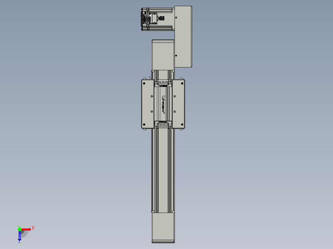 威洛博直线电机模组EB6-L70-S200-BR-P40-MS3俯视图