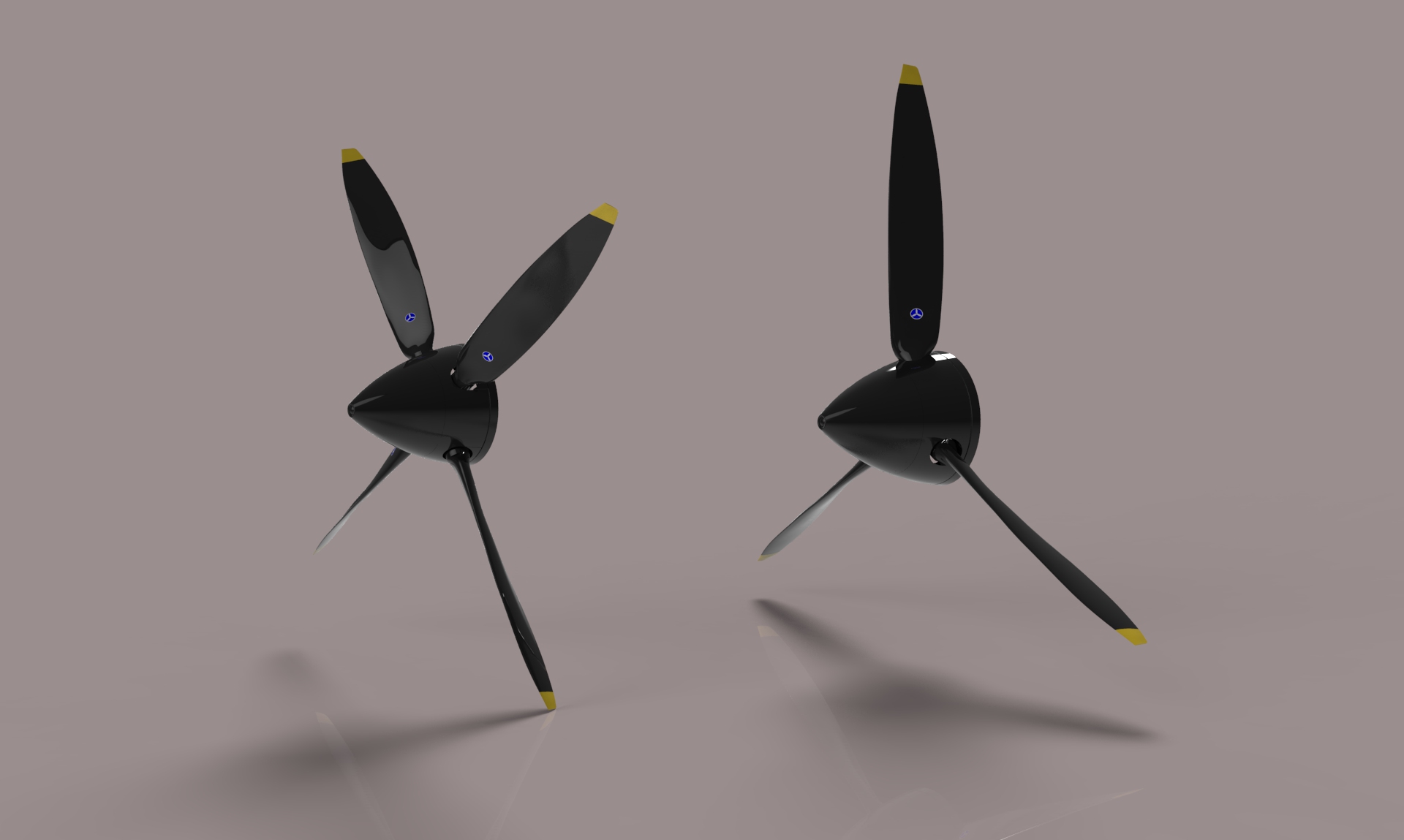 3和4叶片螺旋桨组件