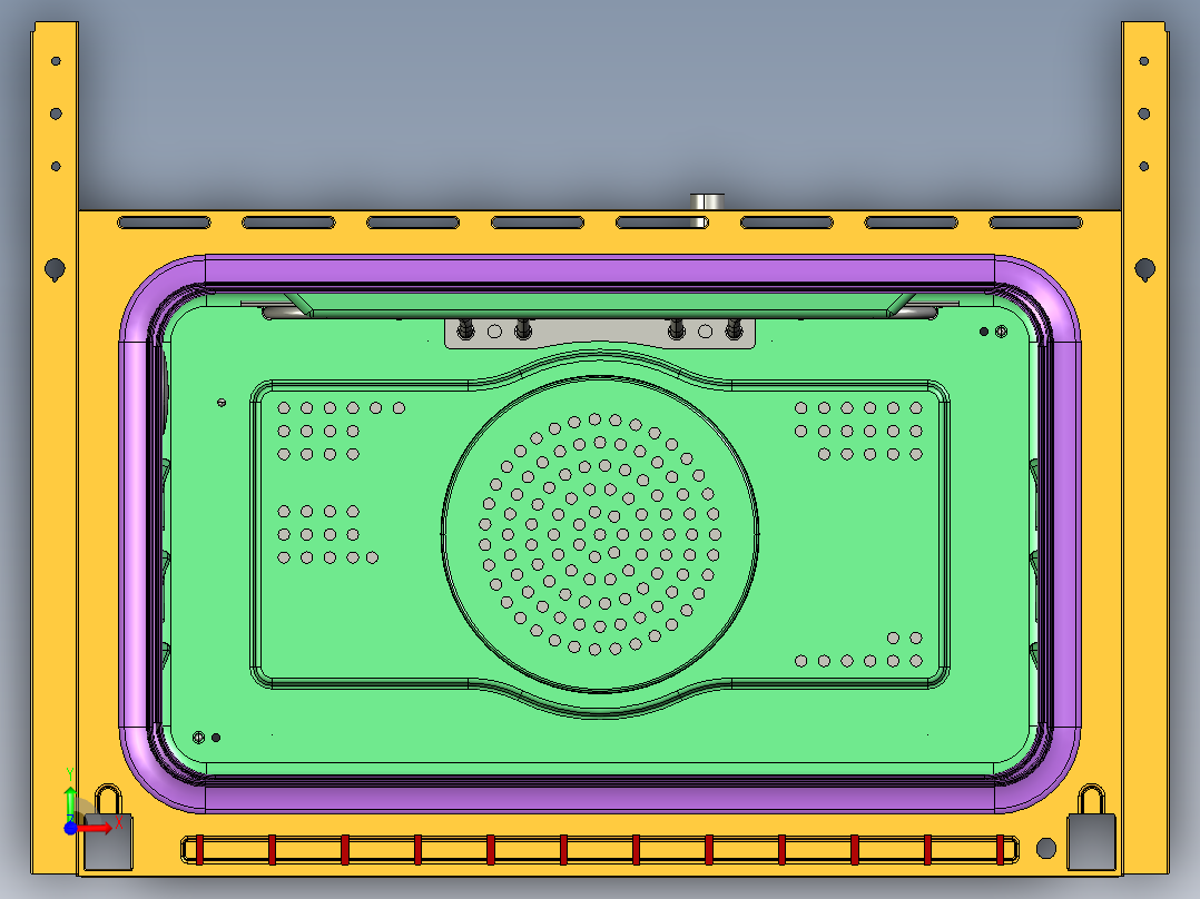 嵌入式蒸烤箱creo8前视图