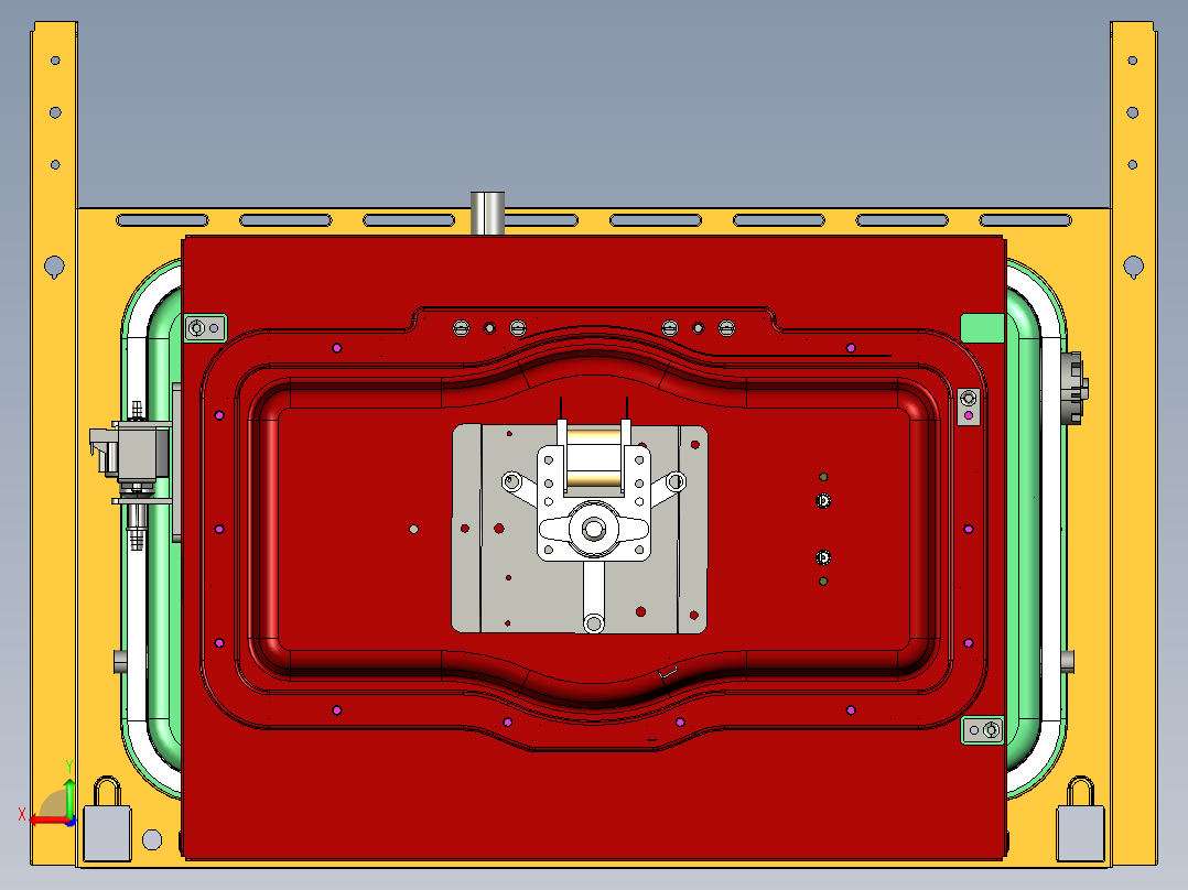 嵌入式蒸烤箱creo8后视图