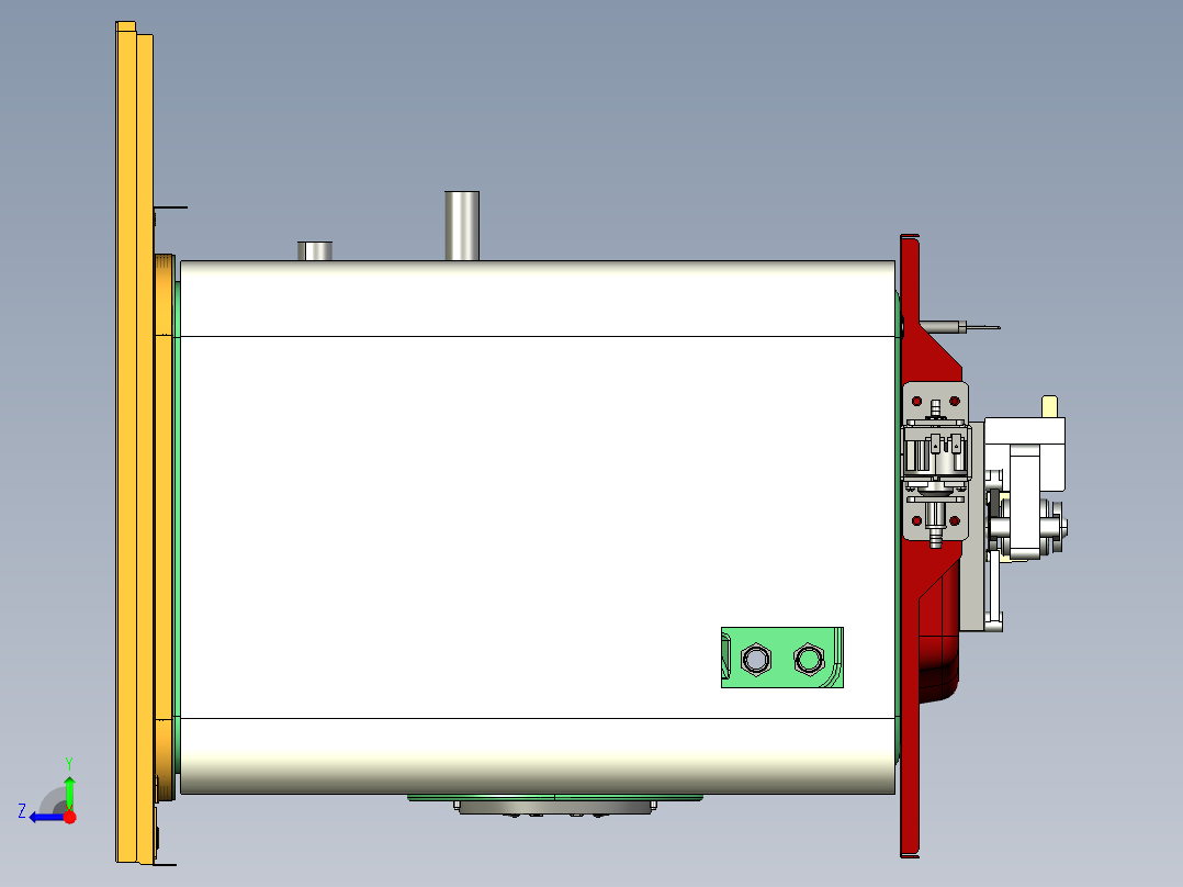 嵌入式蒸烤箱creo8右视图