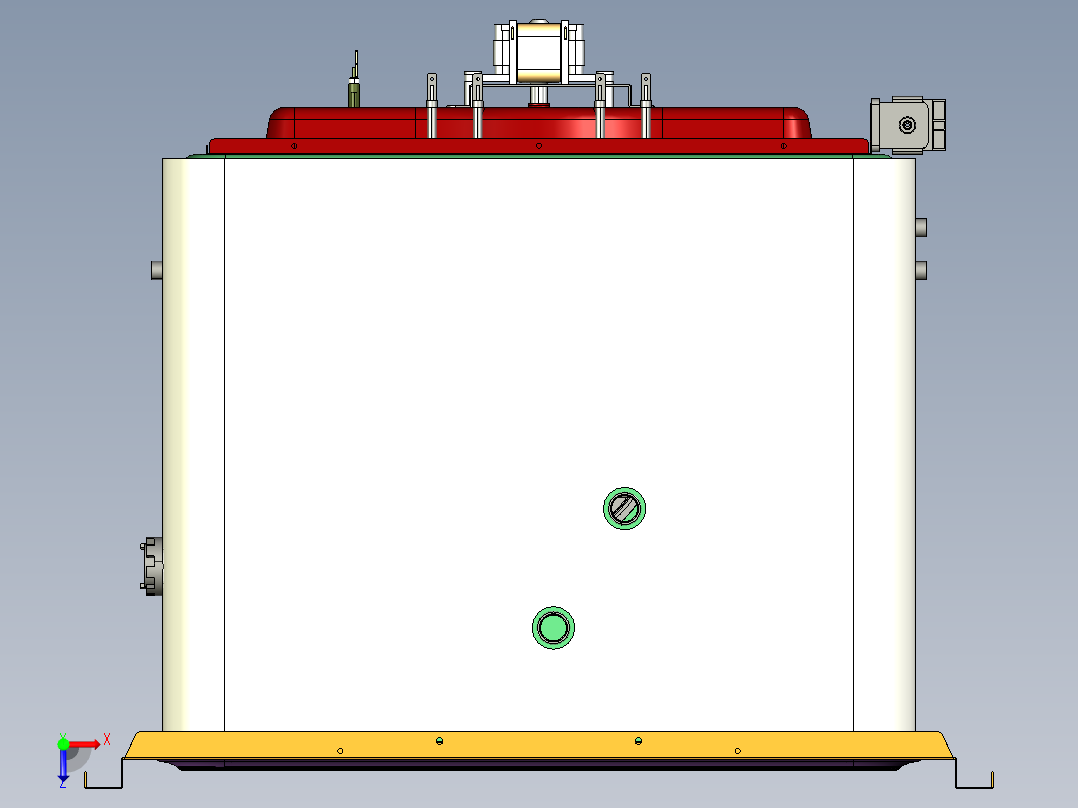 嵌入式蒸烤箱creo8俯视图