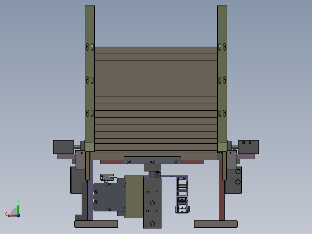 硬盘上料机sw16后视图