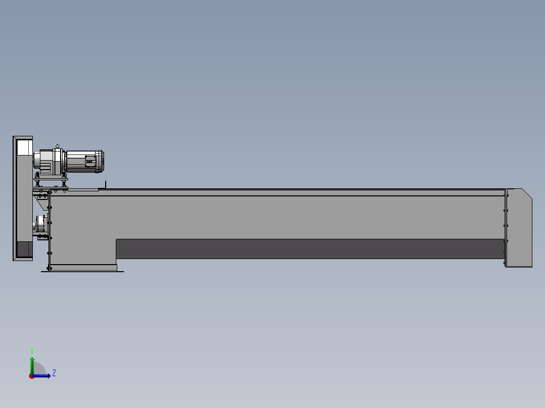 B15_螺旋输送机3D左视图