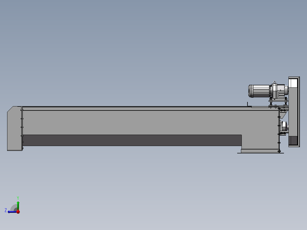 B15_螺旋输送机3D右视图