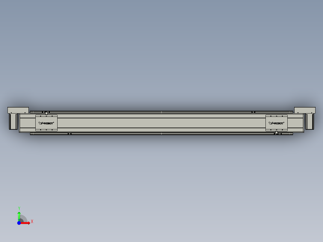 威洛博双电机滑台-VBC14S2-L50-S1500-BLR-P40-C6前视图